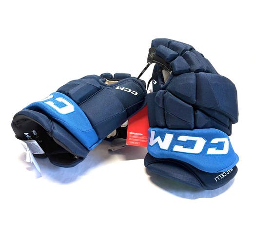 New 13” Team Finland 4-Nations CCM Jetspeed (HGPJSPP) Pro Stock Gloves - Matias Maccelli