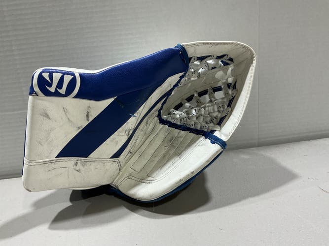 Warrior Ritual GT2 Goalie Glove Junior Regular White/Blue (Used) 9300