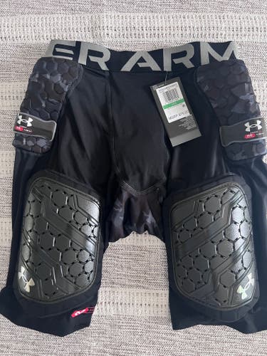 (New) Large Adult Under Armour Football Girdle BLACK CAMO