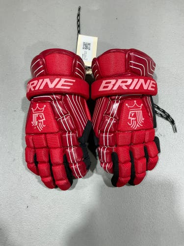 Brine Lacrosse Gloves 12” Red (Used) 9293