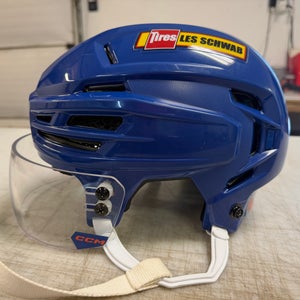 CCM Tacks 920 Pro Stock Hockey Helmet Visor Combo Medium Royal Blue  (Used) 7814