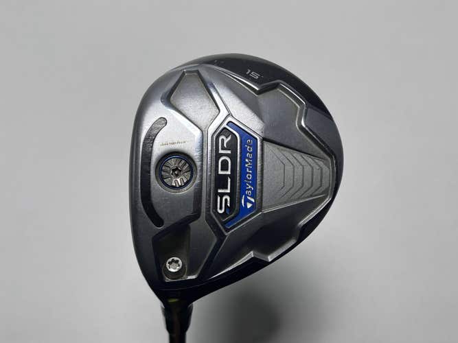LEFTY TaylorMade SLDR 3 Fairway Wood 15* Fujikura Speeder 77 77g Stiff LH