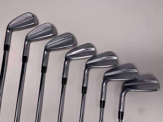 LEFTY Ping i230 Iron Set 4-PW Red Dot 1* Flat DG X100 XStiff LH -1/2''