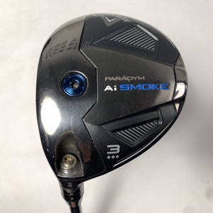 LEFTY Callaway Paradym Ai Smoke TD 3 Fairway 15* Kai'li Black 70X 70g XStiff LH