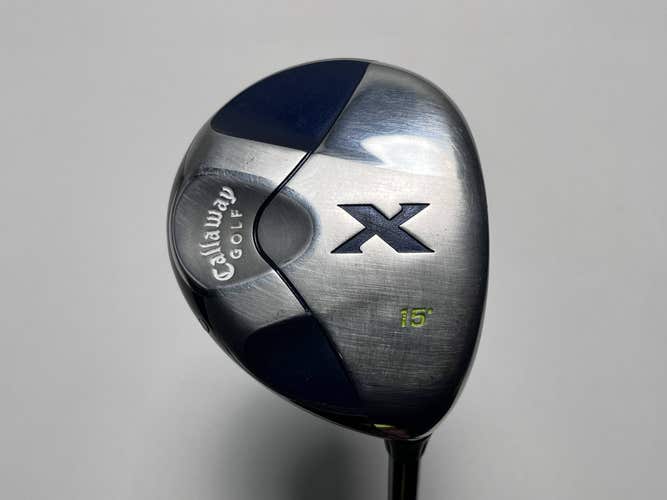Callaway X 3 Fairway Wood 15* Fujikura E Fit-On 360 Stiff Graphite Mens RH