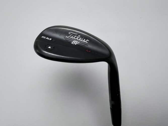 Titleist Vokey SM6 Jet Black Wedge 60* 8 Bounce M-Grind Wedge Steel Mens RH