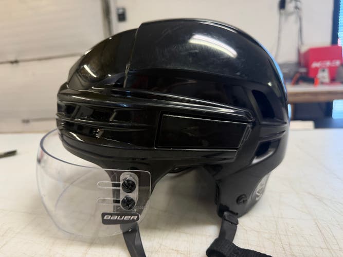 CCM Super Tacks X Pro Stock Hockey Helmet Visor Combo Medium Black Kings (Used) 4184