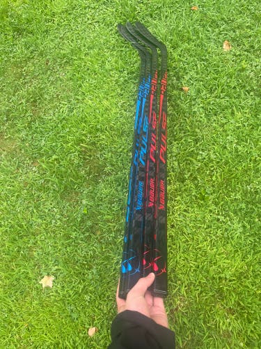 4 Pack Custom Senior Bauer Pulse Left Hand Hockey Stick P28 77 Flex Pro Stock (New)