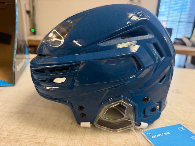 Bauer Re-Akt 155 Pro Stock Hockey Helmet Small Navy Blue (NEW) 7834