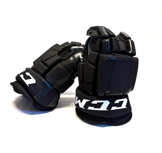 New 15" CCM Crazy Light (HGCLPP) Pro Stock Gloves - Black