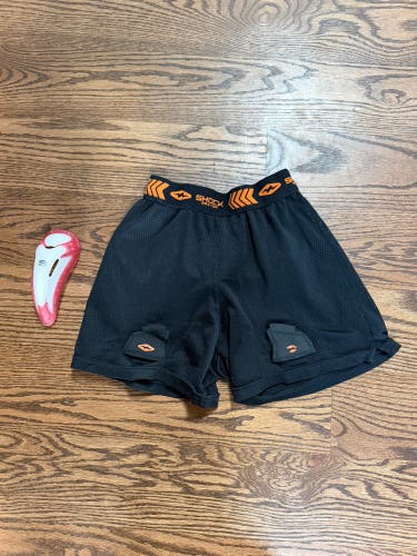 Youth large shock doctor hockey Velcro shorts