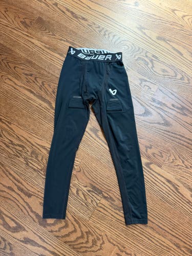 Adult small Bauer hockey Velcro pants