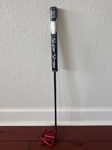 Unisex 2014 TaylorMade Spider Tour Red Mallet Right Handed Putter 26" (Used)