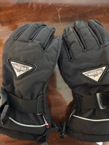 Youth Hestra CZone Ski Gloves Black Size 4 – Goat Leather – Excellent Condition