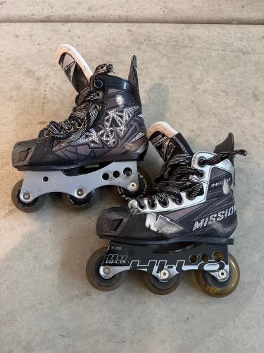 Mission Inhaler NLS6 Hockey Skates Wide Width 11 (Used)