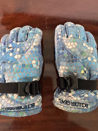 Boulder Gear Youth Ski Snow Gloves Blue Size Small