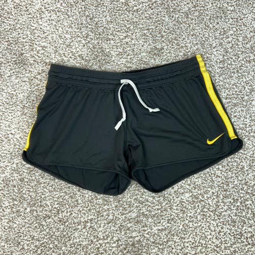 Nike Shorts Womens Medium Black Yellow Athletic Dri-FIT Livestrong Running Gym