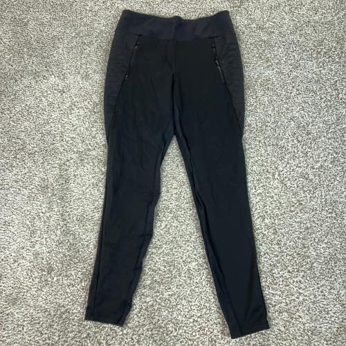 Athleta Pants Womens Large Tall Black Hiking Leggings Peak Hybrid Fleece Tight