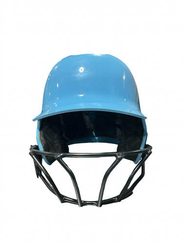 Used Evoshield BLUE HELMET W/ MASK Batting Helmet w/Mask Carolina Blue XS 11834-S000053764