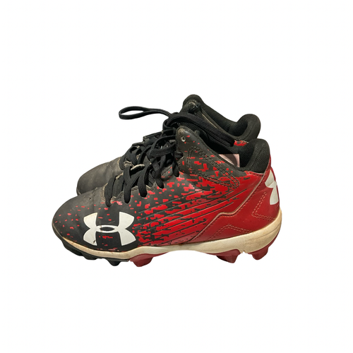 Used Under Armour CLEATS BB/SB Cleats Red Youth 11.0 11834-S000055620