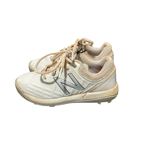 Used New Balance CLEATS BB/SB Cleats White Youth 13.0 11834-S000055621