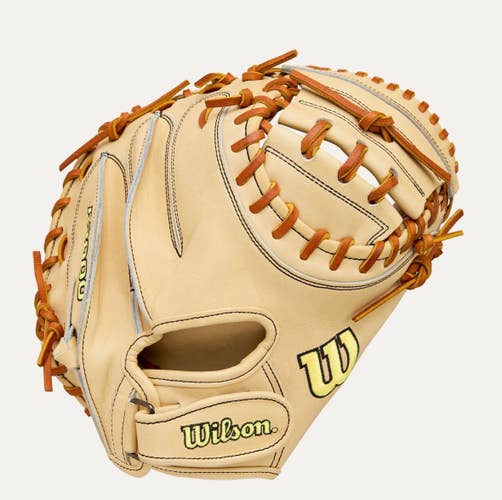 New A2000 RHT 33IN PF CATCHER MITT CLASSIC SERIES BLONE/TAN 11834-WILWBW10412733