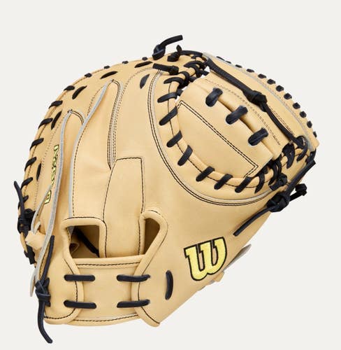 New A2000 RHT 34IN CATCHER MITT CLASSIC SERIES BLONDE/BLACK 11834-WILWBW10412934