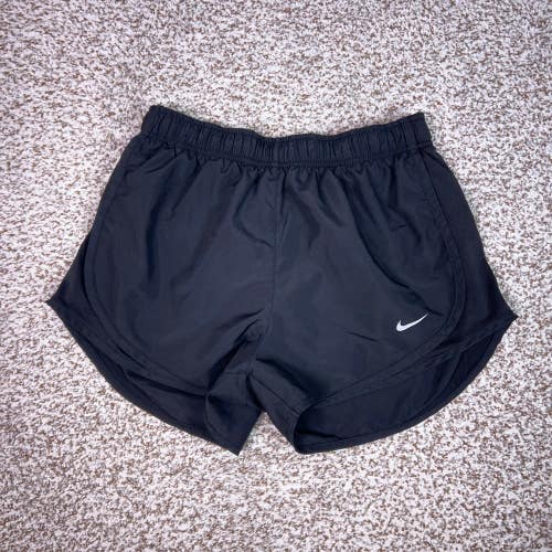 Nike Shorts Women Size S Black Dri-FIT Running Activewear Lined Athletic Tempo