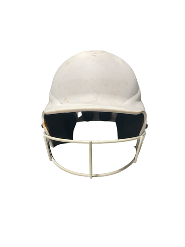 Used RIP-IT 6 - 6 7/8 HELMET Batting Helmet w/Mask White SM 11834-S000055794