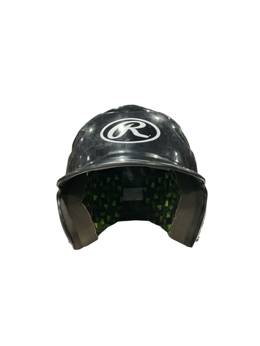Used Rawlings SZ 6 1/2-7 1/2 Batting Helmet No Mask Black One Size 11834-S000055809