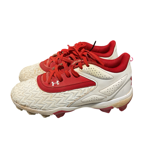 Used Under Armour BB CLEATS BB/SB Cleats Red Junior 02.5 11834-S000055840
