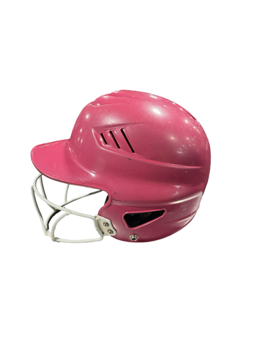 Used Rawlings PINK 6 1/2-7 1/2 SB HELMET Batting Helmet w/Mask Pink Fits all 11834-S000055893
