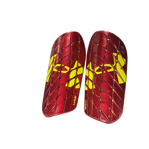 Used Under Armour Soccer Shin Guards Junior Red MD 11834-S000055907