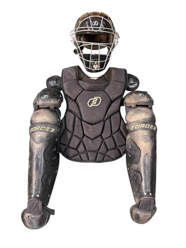 Used CATCHERS SET Catchers Chest Protector Black Adult 11835-S000211871