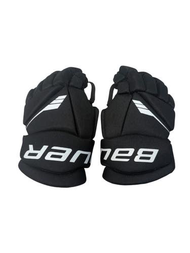 Used Bauer LIL SPORT Youth Gloves Black And Wine Red 11" 11835-S000211950