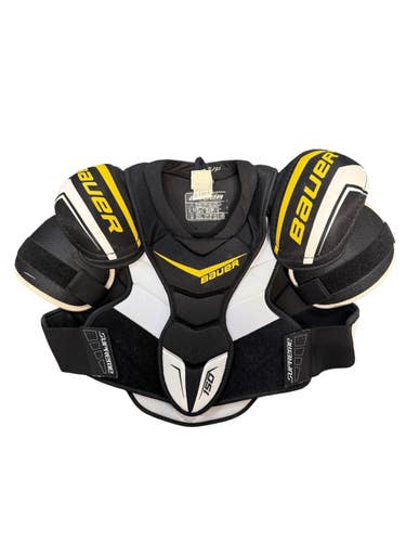 Used Bauer SUPREME 150 Senior Shoulder Pads White/Black/Yellow SM 11835-S000211604