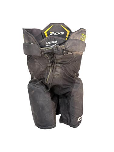 Used CCM TACKS 4052 Senior Pant Black And Yellow LG 11835-S000211607