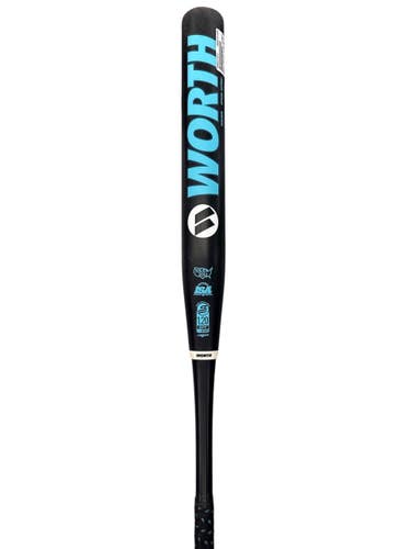 Used Worth WSU3KRL BB/SB Slowpitch Bat Black And Sky Blue 34" 11835-S000211614
