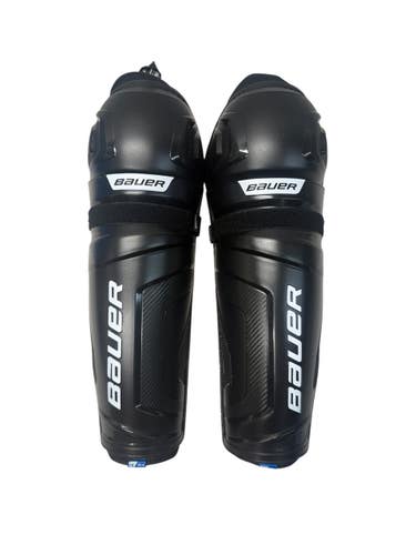 Used Bauer S24 Senior Shin Guards Black 15" 11835-S000211669
