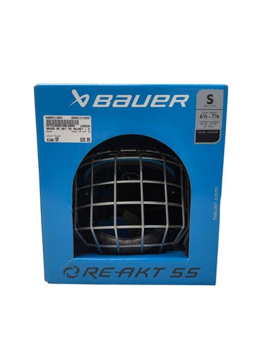 Used Bauer RE AKT 55 Helmet Cage Combo Black SM 11835-S000211681