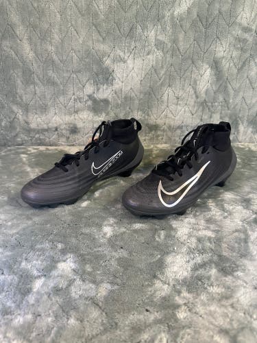 Black Kid's Size M 7.5 (W 8.5) Youth Nike vapor Low Top Footwear Molded Cleats (Used)