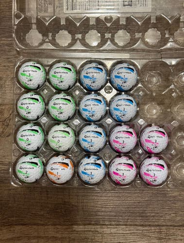 18 TaylorMade SpeedSoft Ink Golf Balls - Mostly 5A Mint Condition