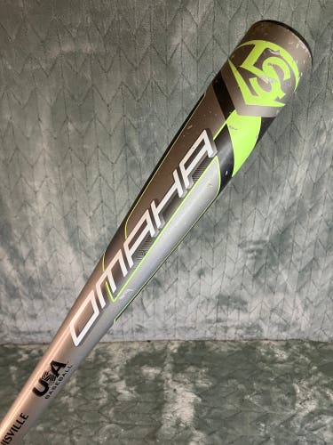 Louisville Slugger Omaha Alloy Bat USABat Certified (-10) Alloy 19 oz 29" (Used)