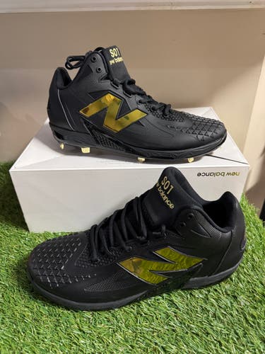 Men Size 11 New Balance FuelCell Ohtani 1 Black Gold Baseball Cleats MSHOBK1 NEW