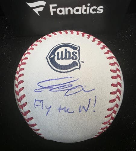 Cubs Pete Crow-Armstrong "Fly The W" Auto Signed MLB Baseball COA