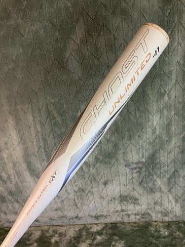 White 2023 Easton Ghost Unlimited Composite Bat (-11) Composite 19 oz 30" (Used)