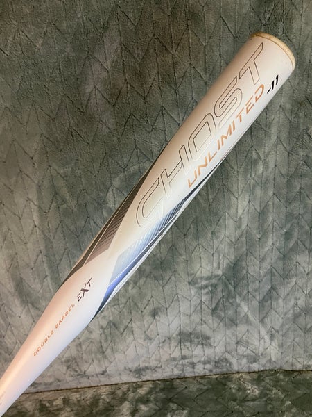 White 2023 Easton Ghost Unlimited Composite Bat (-11) Composite 20 oz 31" (Used)