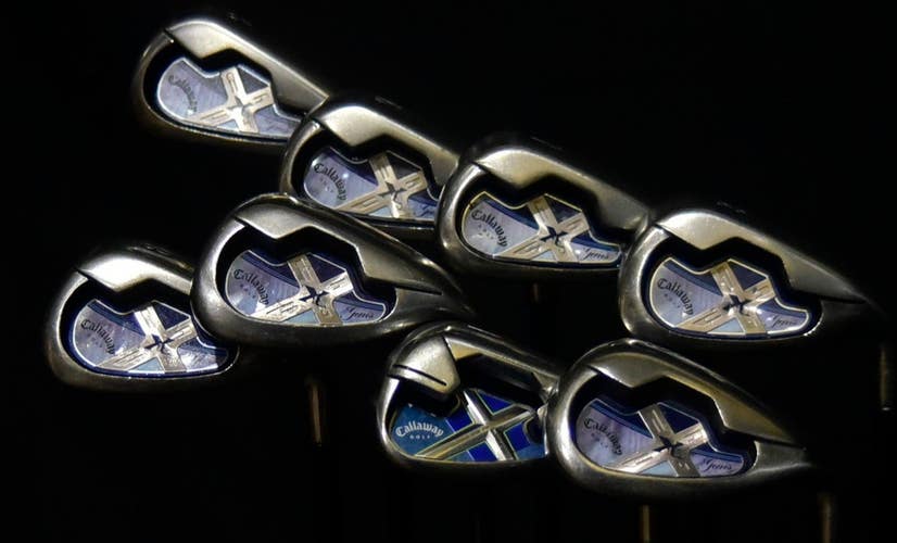 CALLAWAY X 18 GEMS IRON SET 5-PW PG FLEX: LADIES LENGTH: (5) 38.5 I RH NEW GRIP