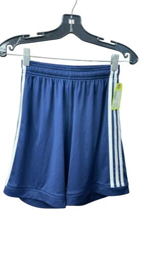 Adidas Blue 3-Stripe Soccer Shorts - Size Small