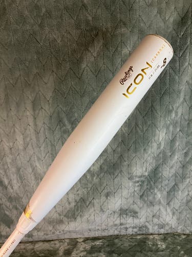 2024 Rawlings Icon Composite Bat USSSA Certified (-8) Composite 23 oz 31" (Used)